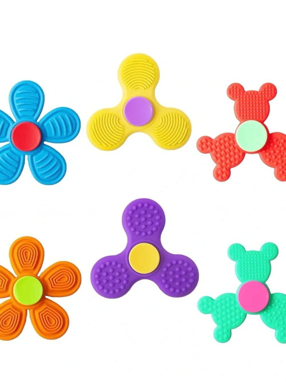 Sensory Fidget Spinner Toys - Assorted Bright Colors